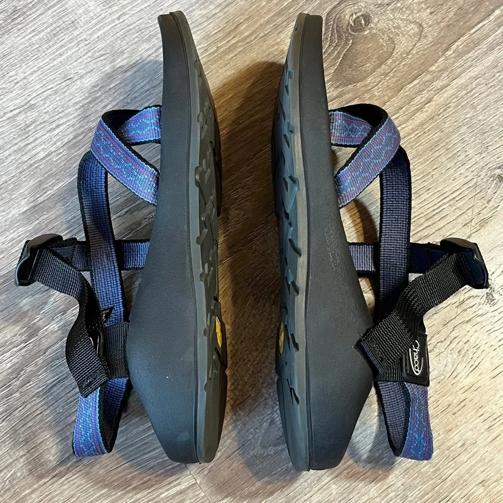 Chaco Z/1 Classic Hiking Sandals Purple Vibram Soles Womens 7 - Picture 2 of 7